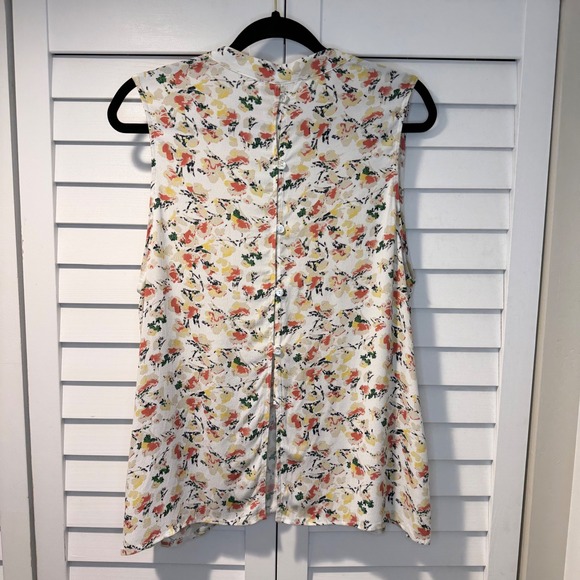 Alice Blue Moreno Lace Detail Top Floral Sleeveless Blouse White XL Career New - Picture 6 of 14